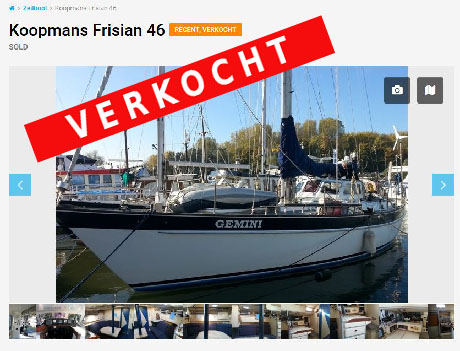 SY-GEMINI is verkocht