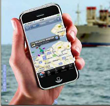 iPhone met Navionics