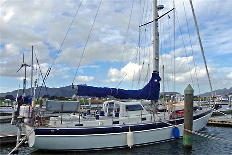 Gemini in Marsden Cove Marina, NZ