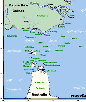 Torres Strait Islands Map