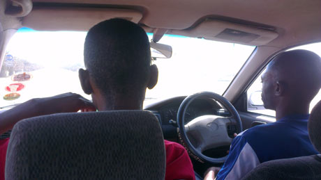 Namibi: shared taxi to Swakopmund